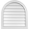 Ekena Millwork Round Top Surface Mount PVC Gable Vent w/ 2"W x 2"P Brickmould Sill Frame, 24"W x 26"H GVPRT24X2603SN - alternate 1